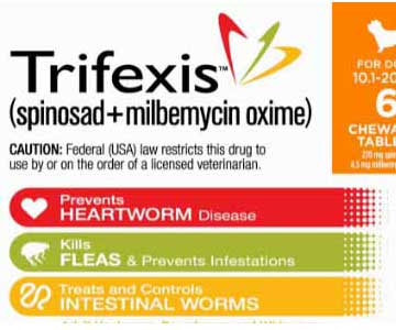 Trifexis Heart Worm, Flea And Intestine Worm
